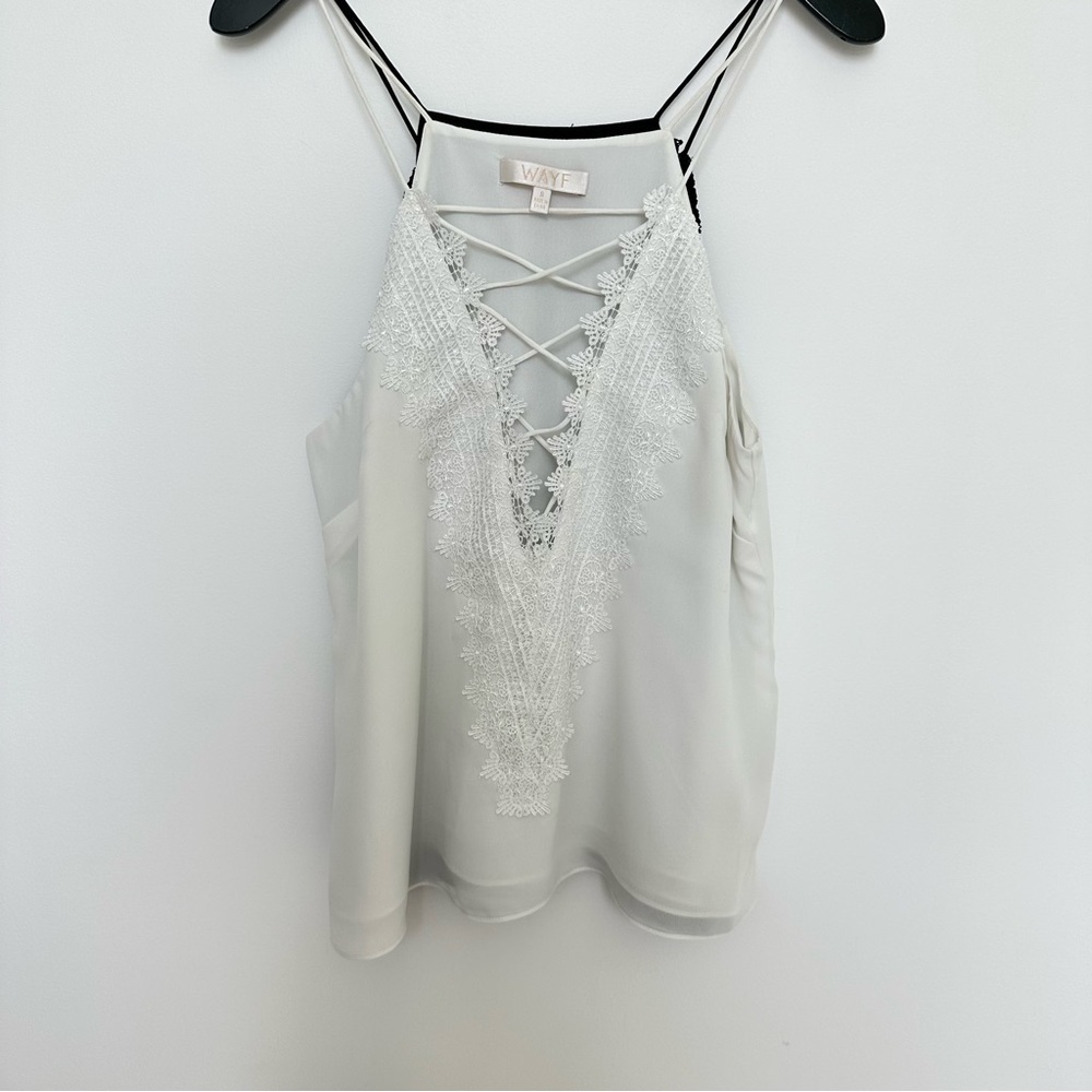 Two tops white and black